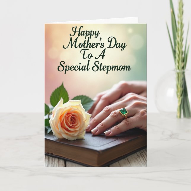 Emerald Mothers Day Gem Card (Front)