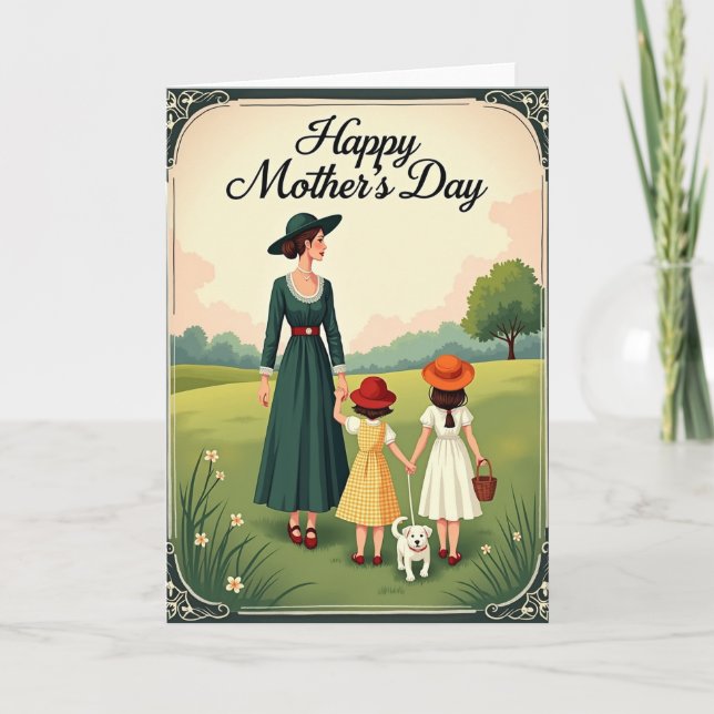 Emerald Mothers Day Meadow Card (Front)
