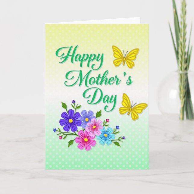 Emerald Mothers Day Script Card (Front)