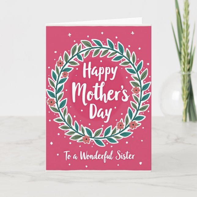 Emerald Mothers Day Sister Card (Front)