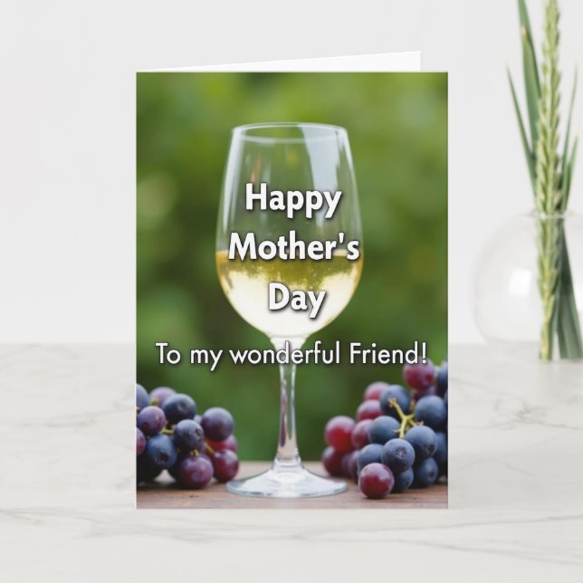 Emerald Mothers Day Toast Card (Front)