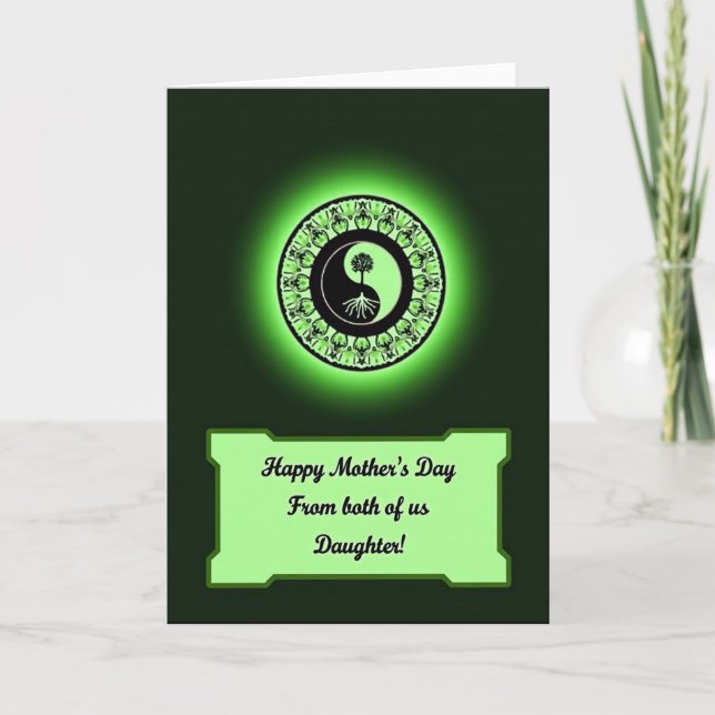 Emerald Mothers Day Tree Card (Front)