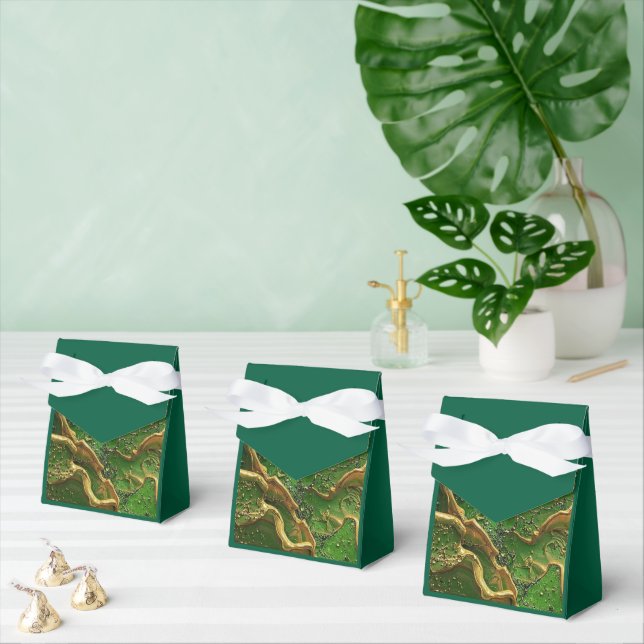 Emerald Motion Favor Boxes (Multiple)