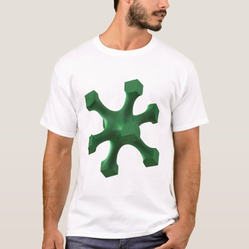 Emerald Navigator Guardian of Geometric Harmony T_Shirt