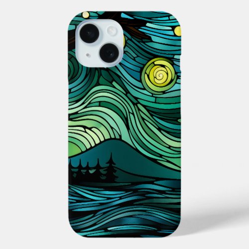 Emerald Nocturne iPhone 15 Case
