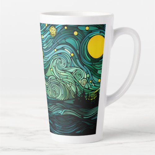 Emerald Nocturne Latte Mug