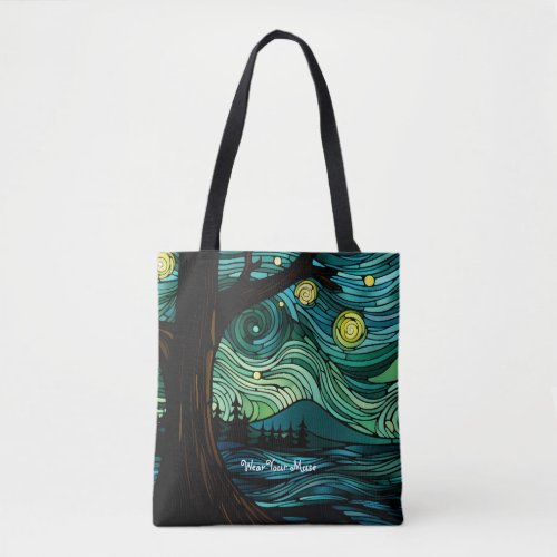 Emerald Nocturne Tote Bag