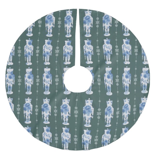 Emerald Nutcracker Tree Skirt (Front)