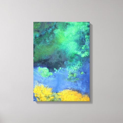 Emerald Ocean beautiful abstract seascape Canvas Print