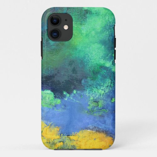 Emerald Ocean beautiful abstract seascape iPhone 11 Case