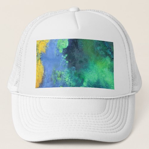 Emerald Ocean seascape in aquamarine Trucker Hat