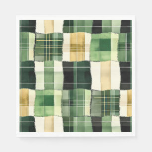 Emerald Patchwork Plaid Napkins