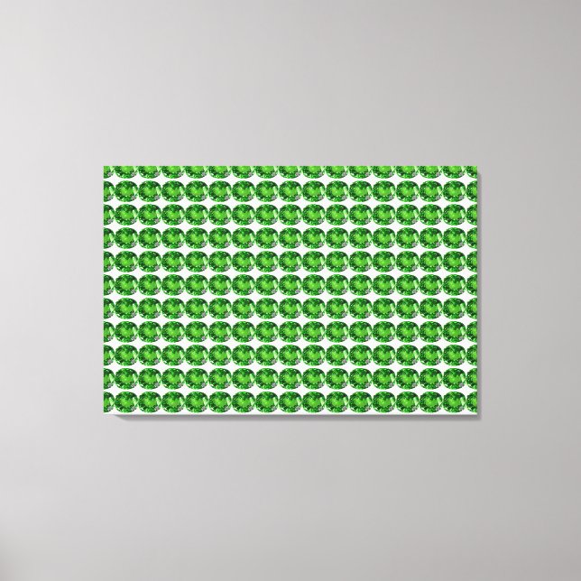 Emerald Pattern Canvas Print (Front)