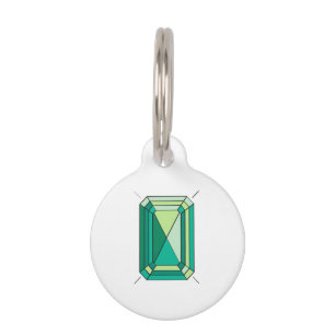 Emerald Pet ID Tag