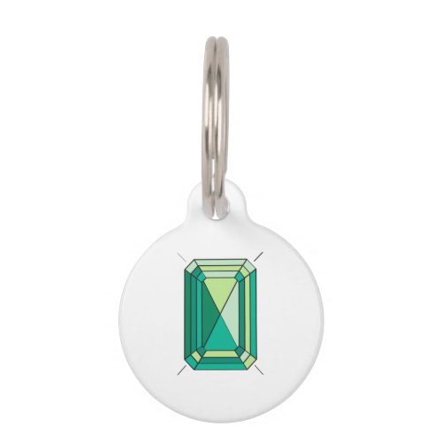 Emerald Pet ID Tag