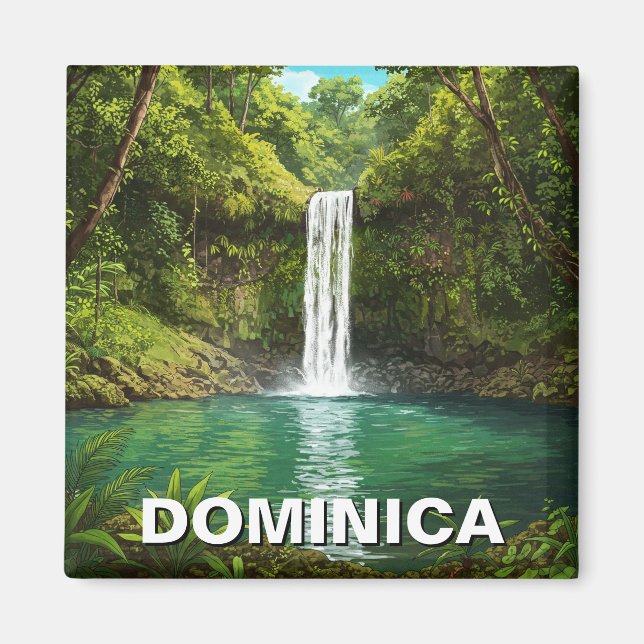Emerald Pool Dominica Magnet (Front)