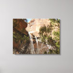 Emerald Pool Falls I from Zion National Park Canvas Print