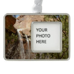 Emerald Pool Falls I from Zion National Park Christmas Ornament