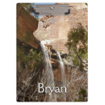 Emerald Pool Falls I from Zion National Park Clipboard