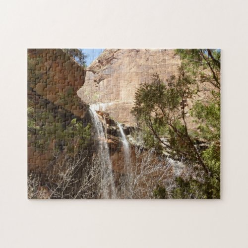 Emerald Pool Falls I from Zion National Park Jigsaw Puzzle