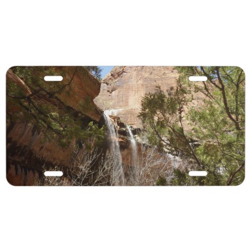 Emerald Pool Falls I from Zion National Park License Plate
