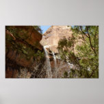 Emerald Pool Falls I from Zion National Park Poster