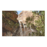 Emerald Pool Falls I from Zion National Park Rectangular Sticker