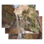 Emerald Pool Falls I from Zion National Park Wrapping Paper Sheets