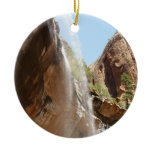 Emerald Pool Falls II from Zion National Park Ceramic Ornament