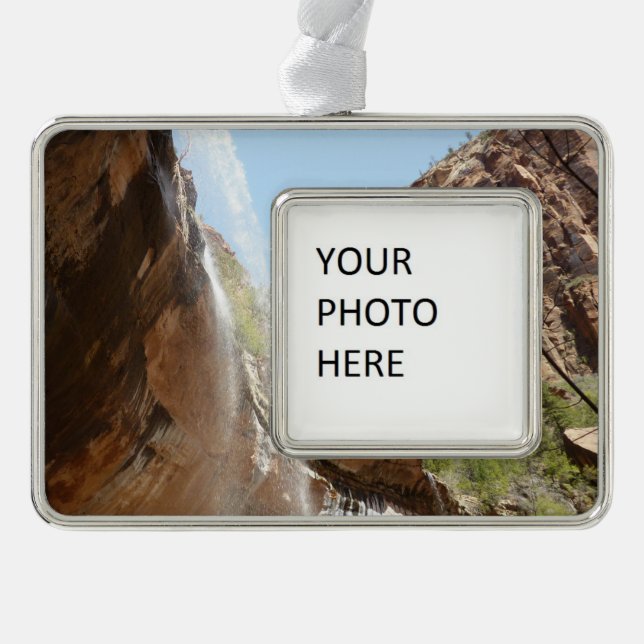 Emerald Pool Falls II from Zion National Park Christmas Ornament (Front)