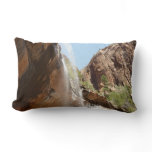 Emerald Pool Falls II from Zion National Park Lumbar Pillow