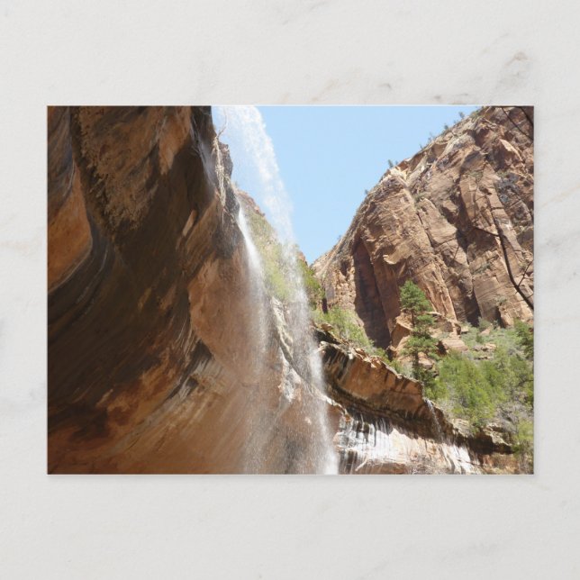 Emerald Pool Falls II from Zion National Park Postcard (Front)