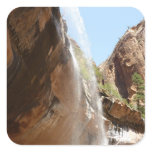 Emerald Pool Falls II from Zion National Park Square Sticker