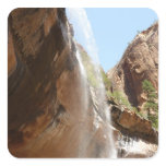 Emerald Pool Falls II from Zion National Park Square Sticker
