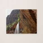 Emerald Pool Falls III from Zion National Park Jigsaw Puzzle