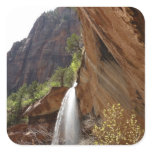 Emerald Pool Falls III from Zion National Park Square Sticker