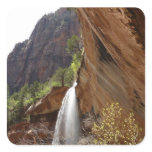 Emerald Pool Falls III from Zion National Park Square Sticker