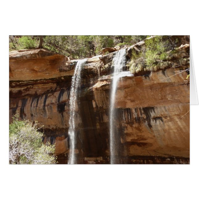 Emerald Pool Falls IV from Zion National Park Cards (Front Horizontal)