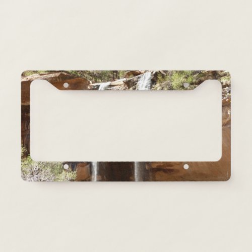 Emerald Pool Falls IV from Zion National Park License Plate Frame