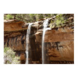 Emerald Pool Falls IV from Zion National Park Poster