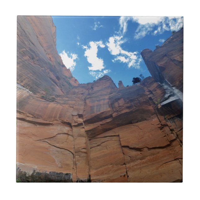 Emerald pools Weeping Rock Zion National Park Ceramic Tile (Front)