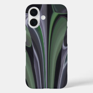 Emerald Radiance Beautiful Green Aurora Texture iPhone 16 Case