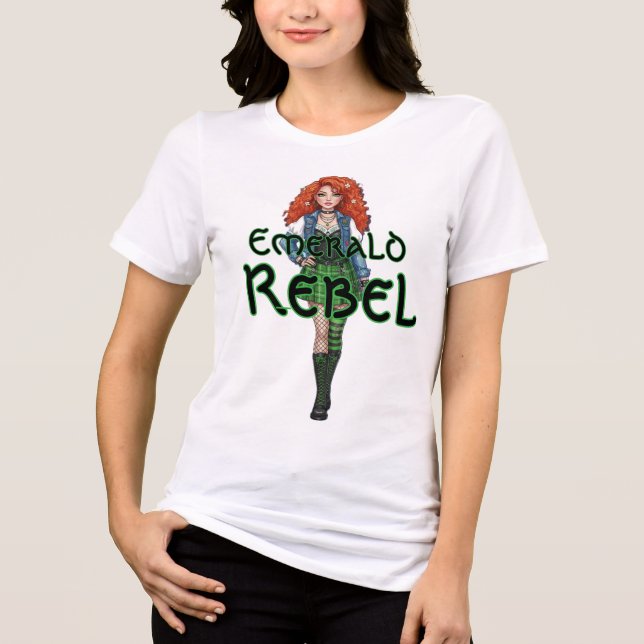 Emerald Rebel Tri-Blend Shirt (Front)