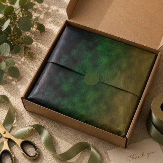 Emerald Refrain Tissue Paper