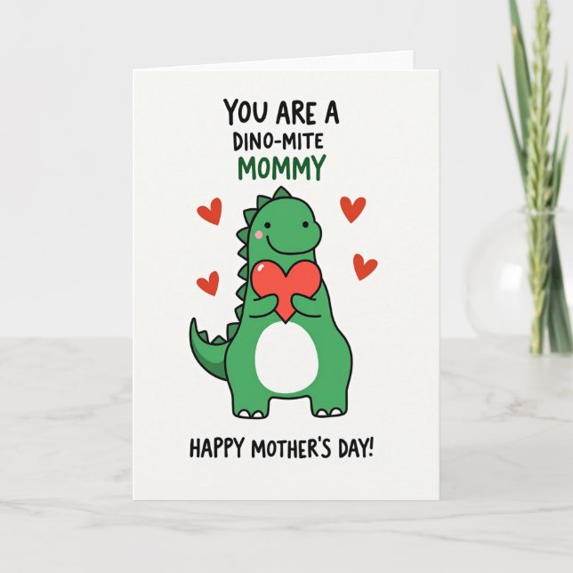 Emerald Reptile Love Mothers Day Card (Front)
