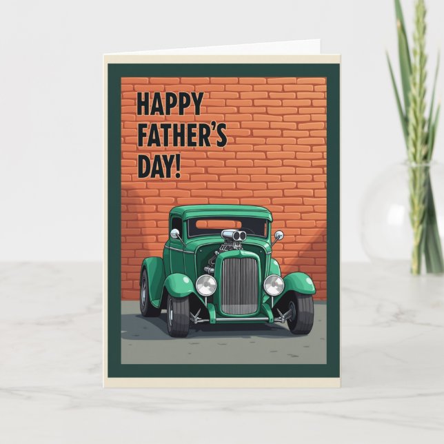 Emerald Roadster Fathers Day Card (Front)