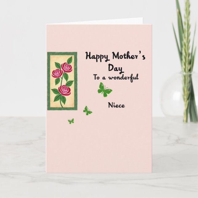Emerald Rose Mothers Card (Front)