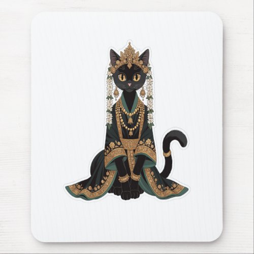 Emerald Royal Cat Empress Mouse Pad