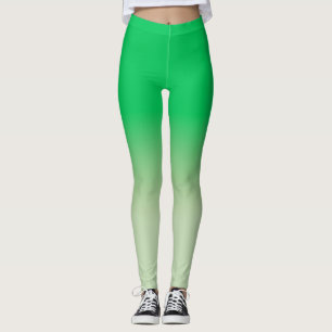 Emerald Sage Green Ombre Leggings