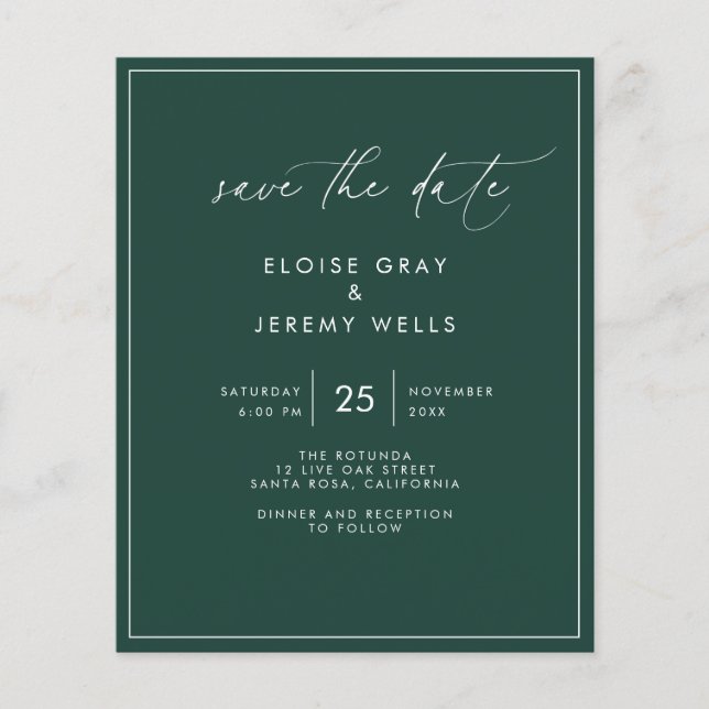 Emerald Save the Date  (Front)